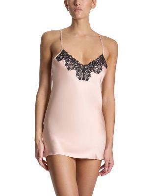 Victoria Lace Trim Silk Chemise by HANKY PANKY