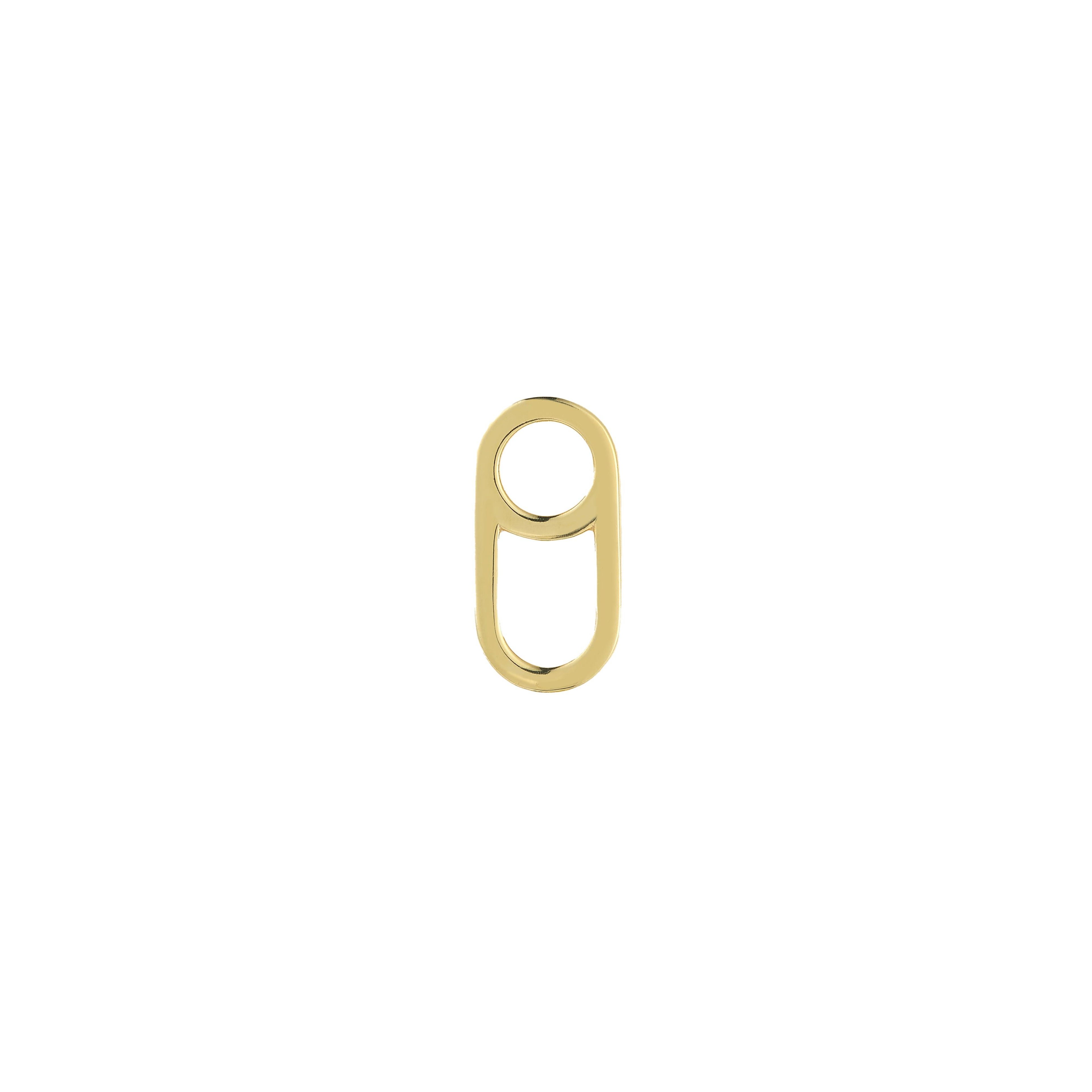 Hannah Martin X Applied Art Forms - Dog Tag Earring - (Yellow Gold) by HANNAH MARTIN