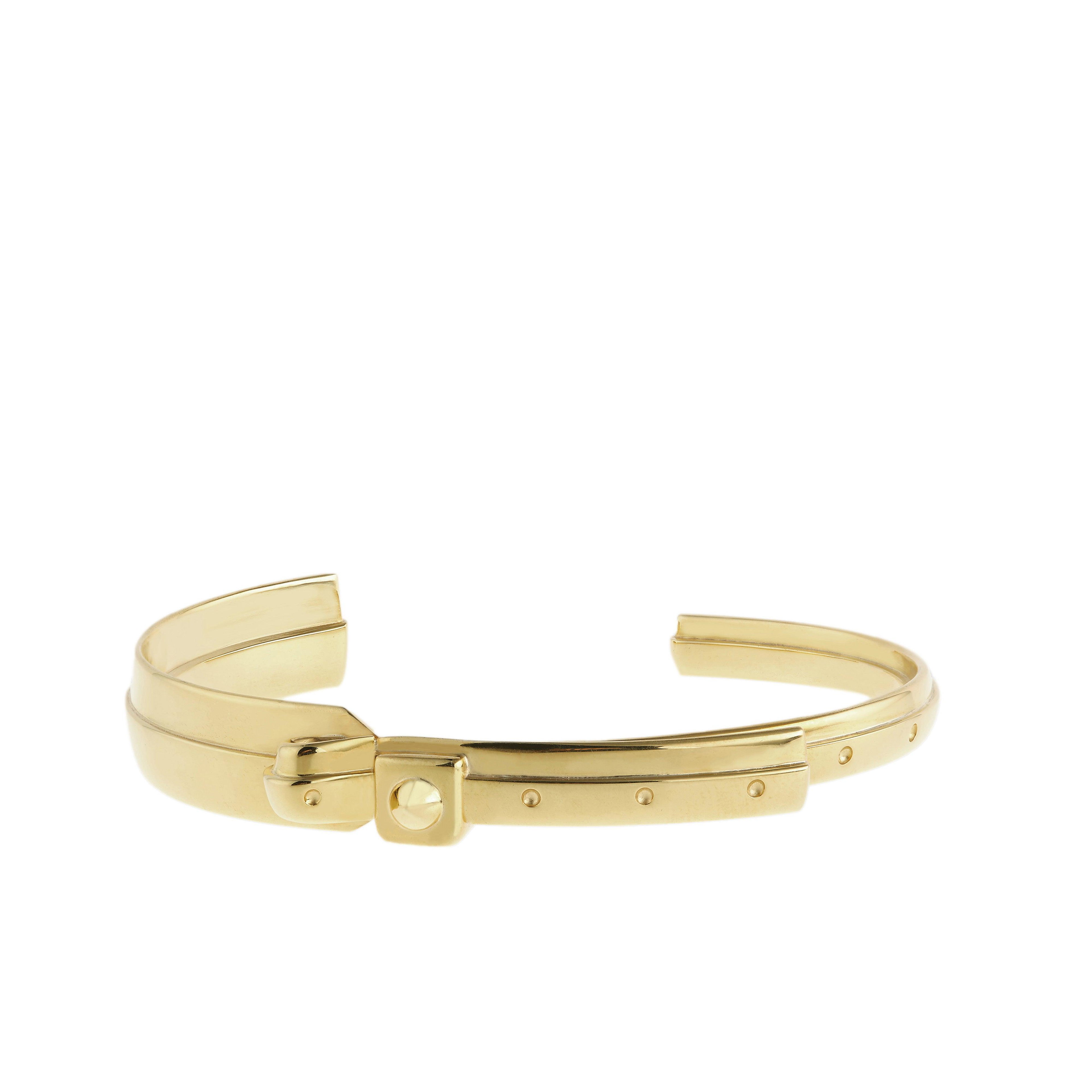 Hannah Martin X Applied Art Forms - Razor Wristband Narrow - (Yellow Gold) by HANNAH MARTIN