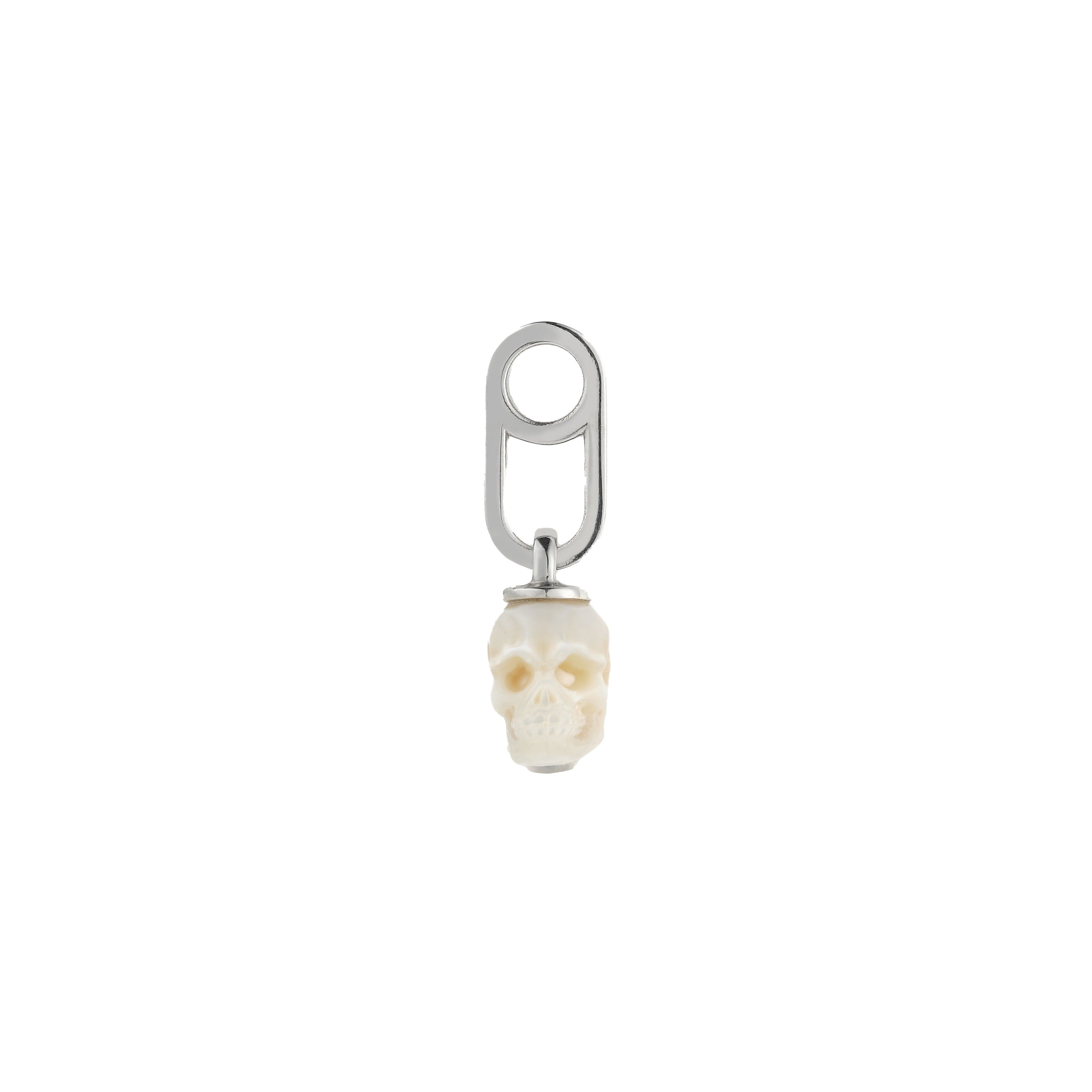 Hannah Martin X Applied Art Forms - Vanitas Skull Earring - (Silver) by HANNAH MARTIN