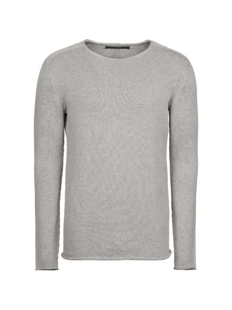 rolled-edge fine-knit sweater by HANNES ROETHER