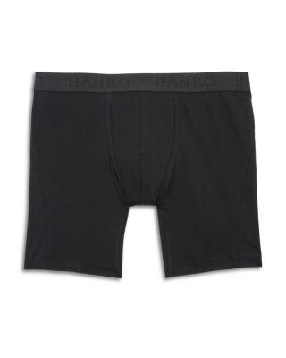 Cotton Essentials Long-Leg Boxer Briefs by HANRO