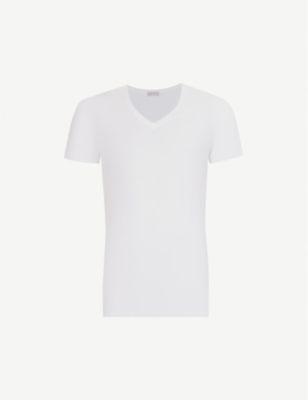Cotton Superior cotton-blend T-shirt by HANRO