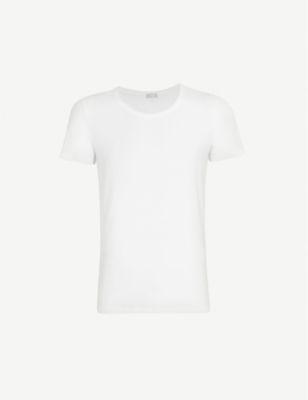 Cotton Superior cotton-blend T-shirt by HANRO