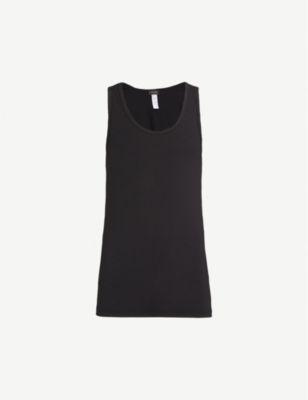 Cotton Superior cotton-blend vest top by HANRO