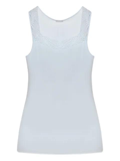 Delight lace-trim tank top by HANRO