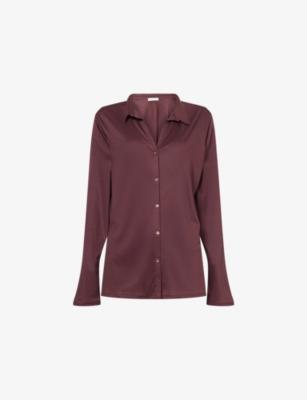 Grand Central Long-Sleeves Woven Pyjama Top by HANRO