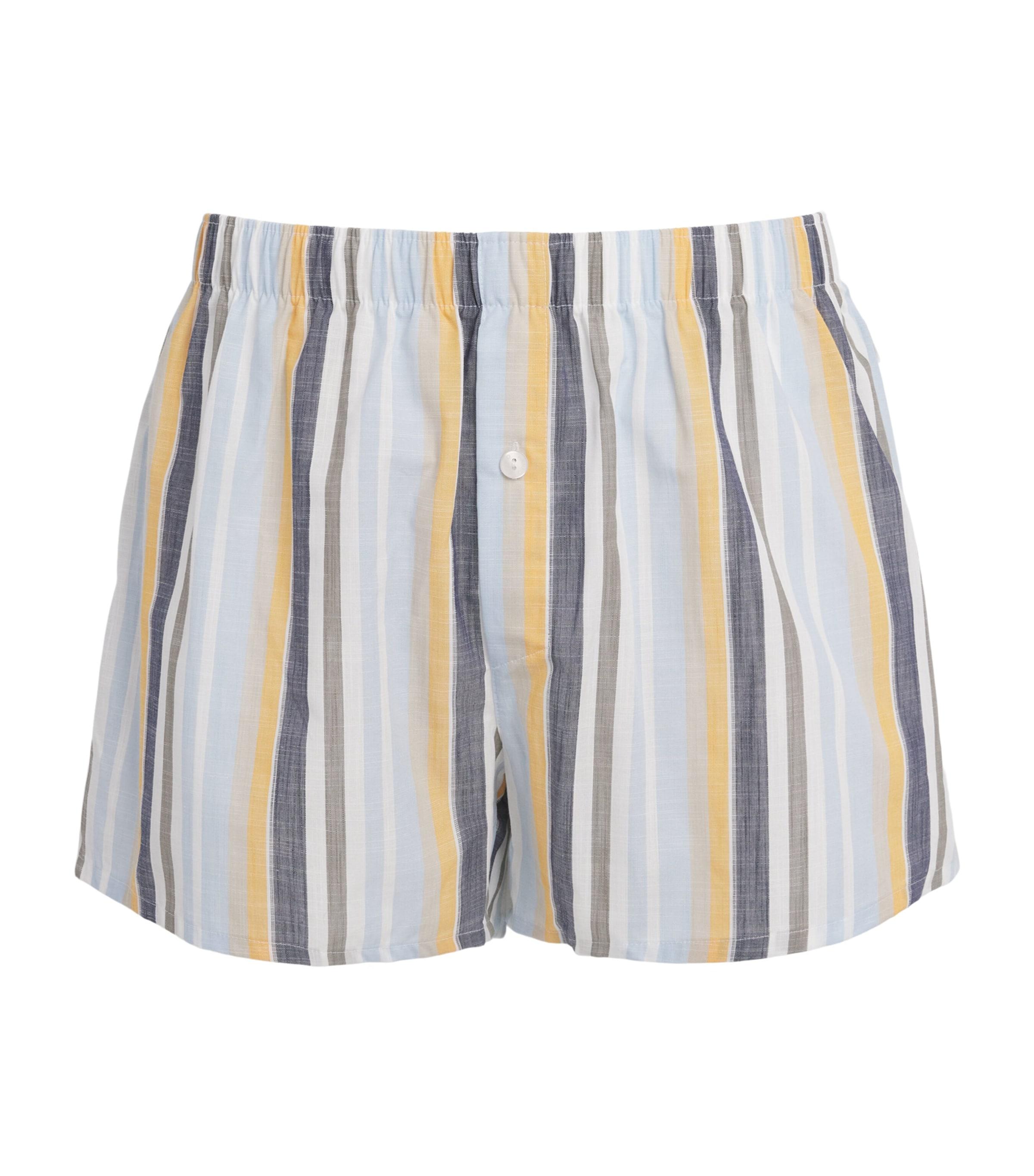 Hanro Cotton Fancy Woven Boxers by HANRO