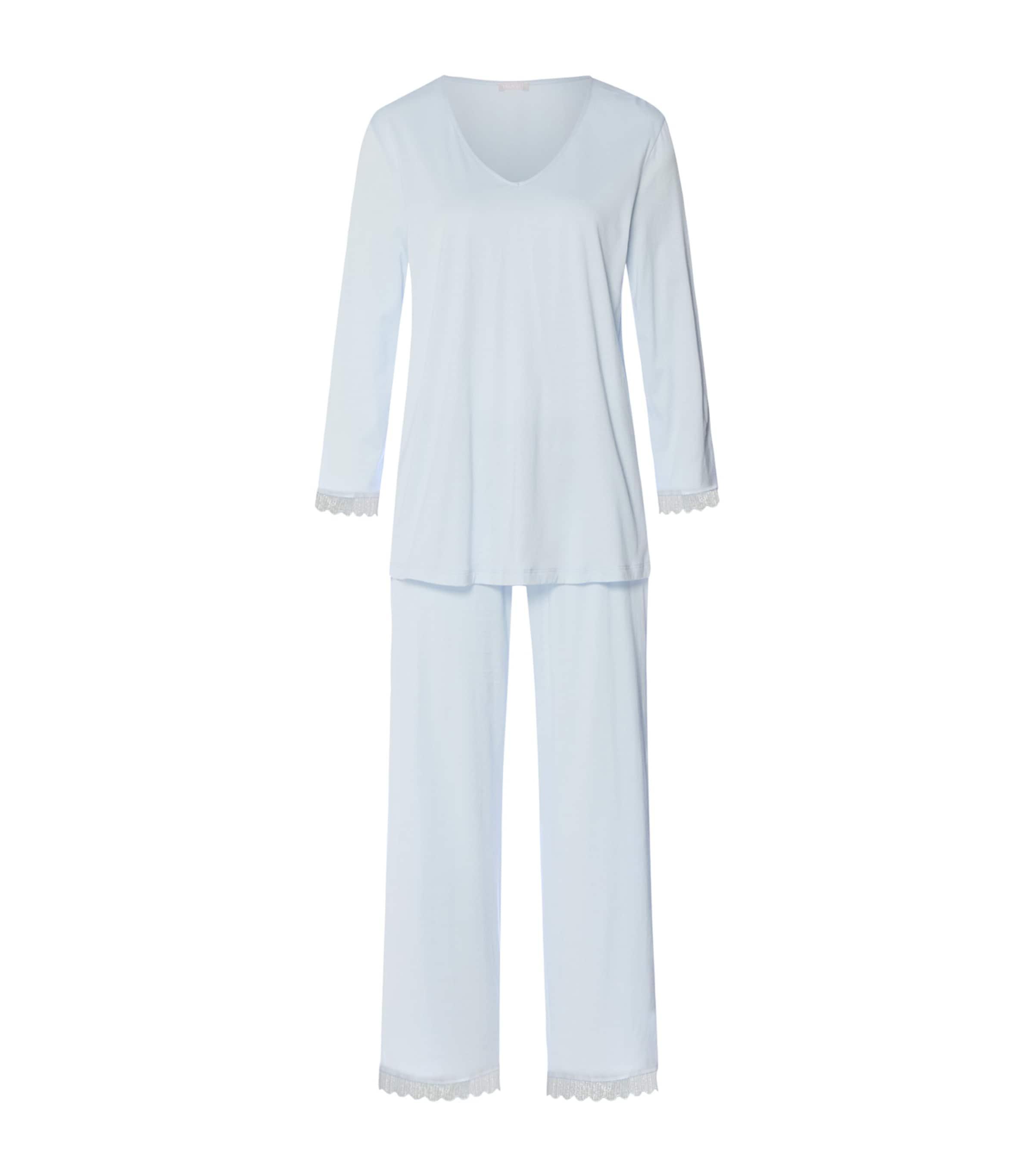 Hanro Cotton Long Inaya Pyjama Set by HANRO