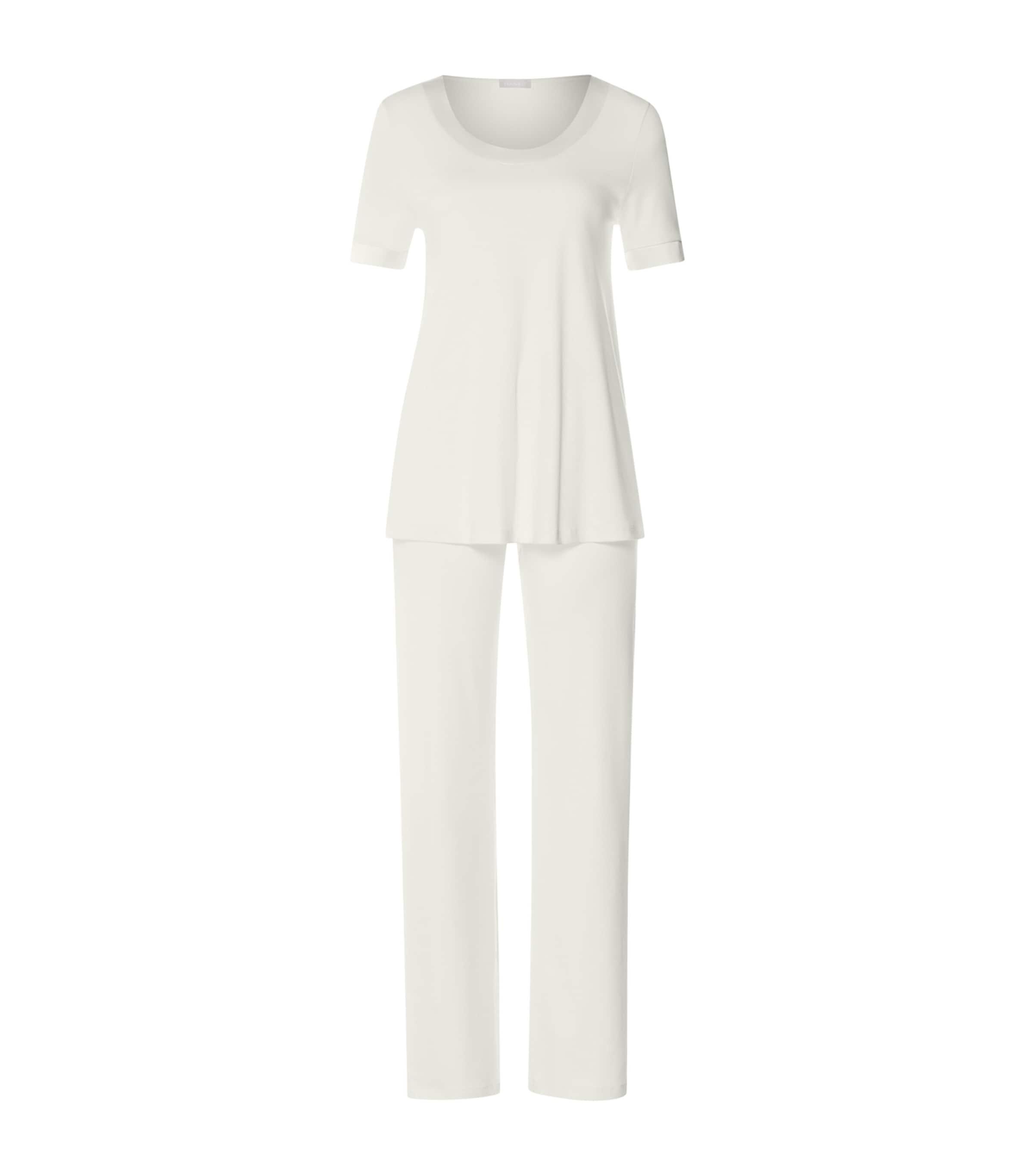 Hanro Cotton Satin-Trim Anilla Pyjama Set by HANRO