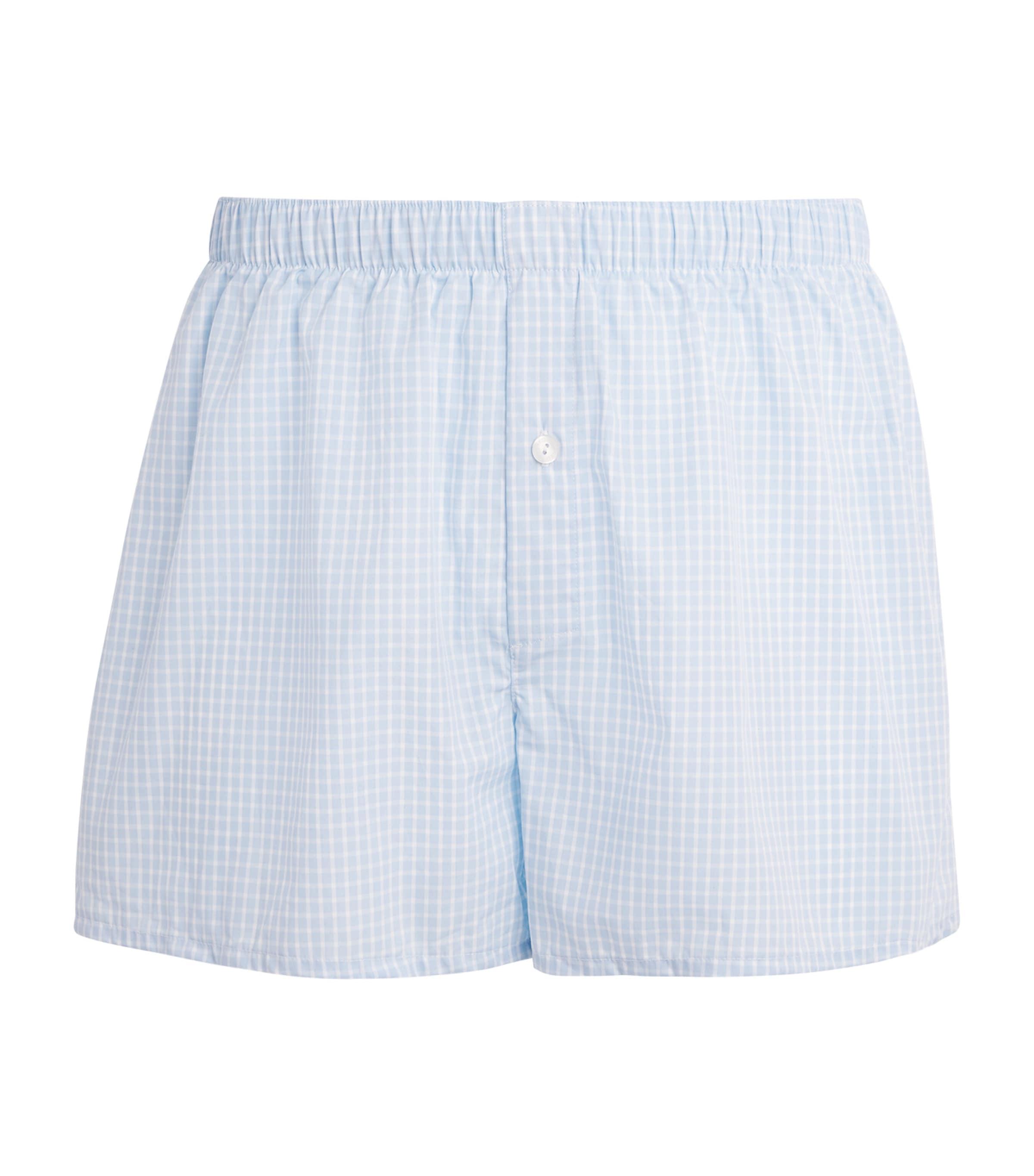 Hanro Cotton Woven Boxer Shorts by HANRO