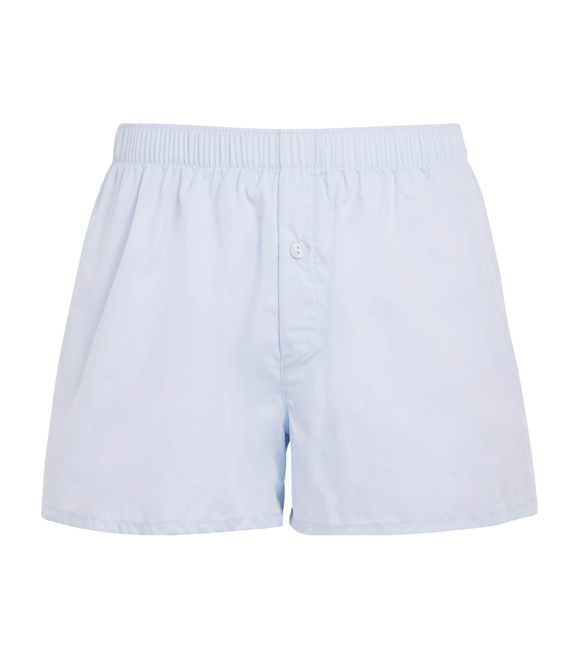 Hanro Cotton Woven Boxer Shorts by HANRO