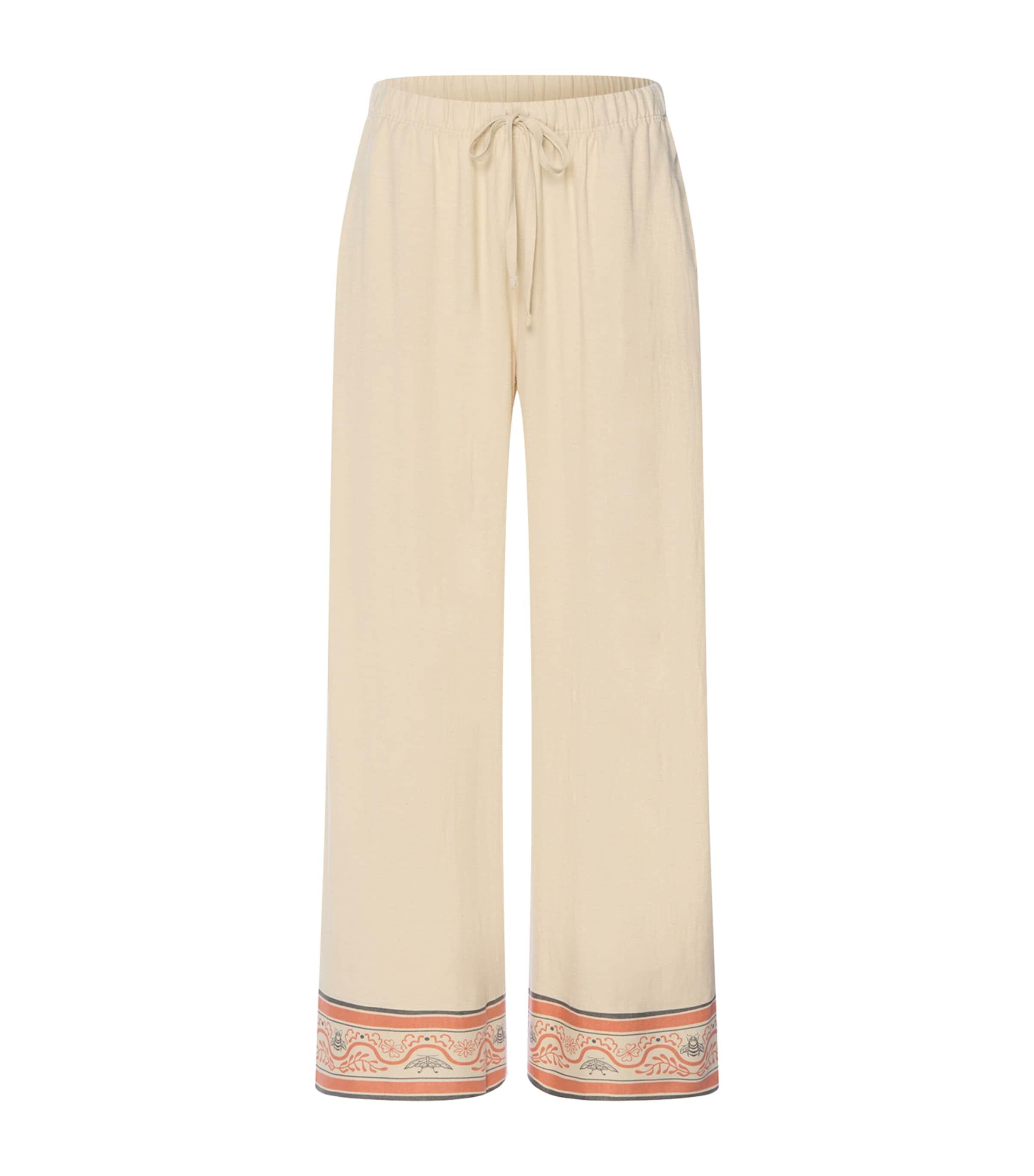 Hanro Printed-Hem Casuals Cropped Trousers by HANRO