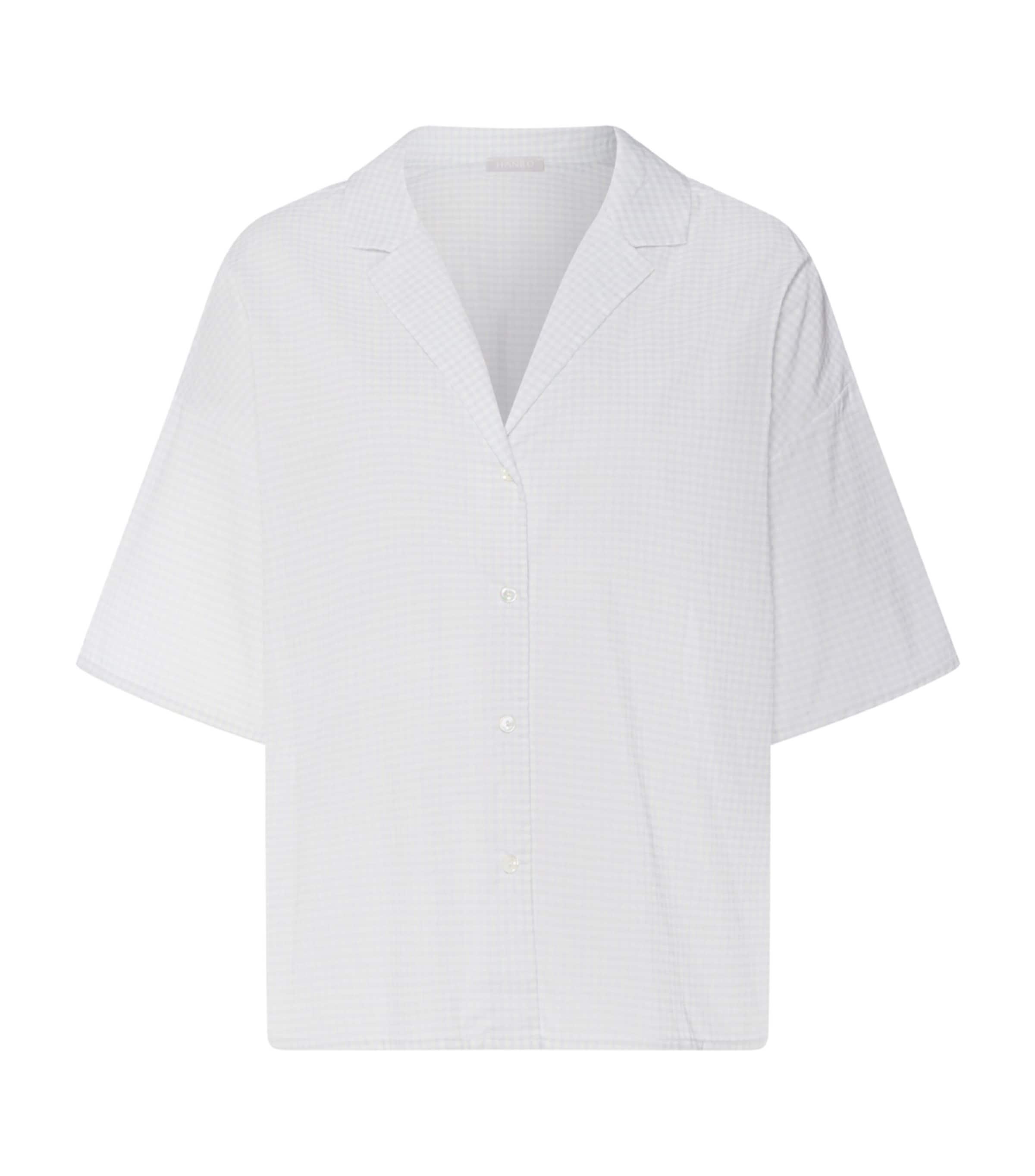Hanro Short-Sleeve Gingham Pyjama Shirt by HANRO