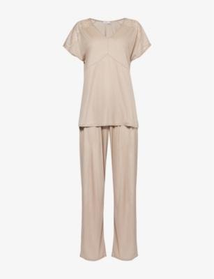 Josephine relaxed-fit woven pyjama set by HANRO