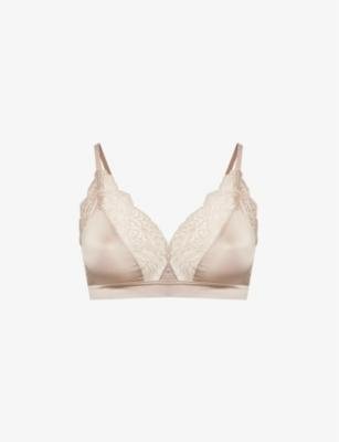 Josephine triangle-cup stretch-woven bra by HANRO