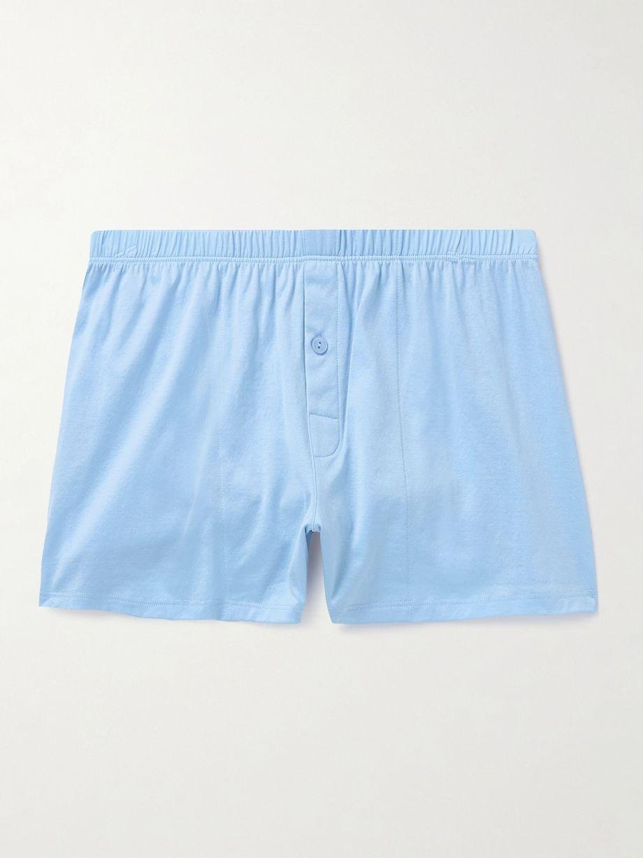 Mercerised Cotton-Jersey Boxer Shorts by HANRO