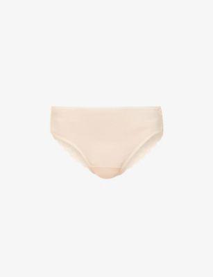 Moments stretch-lace maxi briefs by HANRO