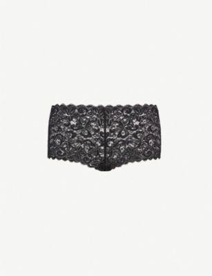 Moments stretch-lace maxi briefs by HANRO