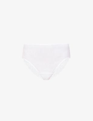 Moments stretch-lace maxi briefs by HANRO
