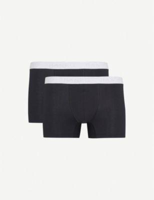 Pack of two Cotton Essentials stretch-cotton trunks by HANRO