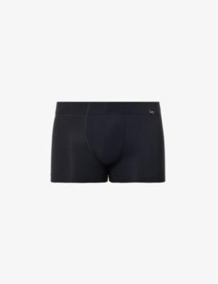 Pack of two logo-embellished stretch-cotton trunks by HANRO