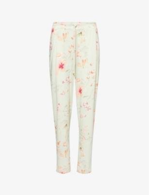 Printed relaxed-fit cotton-blend trousers by HANRO
