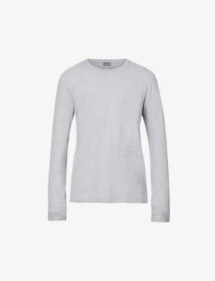 Regular-fit long-sleeve cotton-jersey T-shirt by HANRO