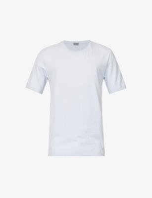 Regular-fit short-sleeve cotton-jersey T-shirt by HANRO