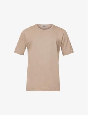Regular-fit short-sleeve cotton-jersey T-shirt by HANRO