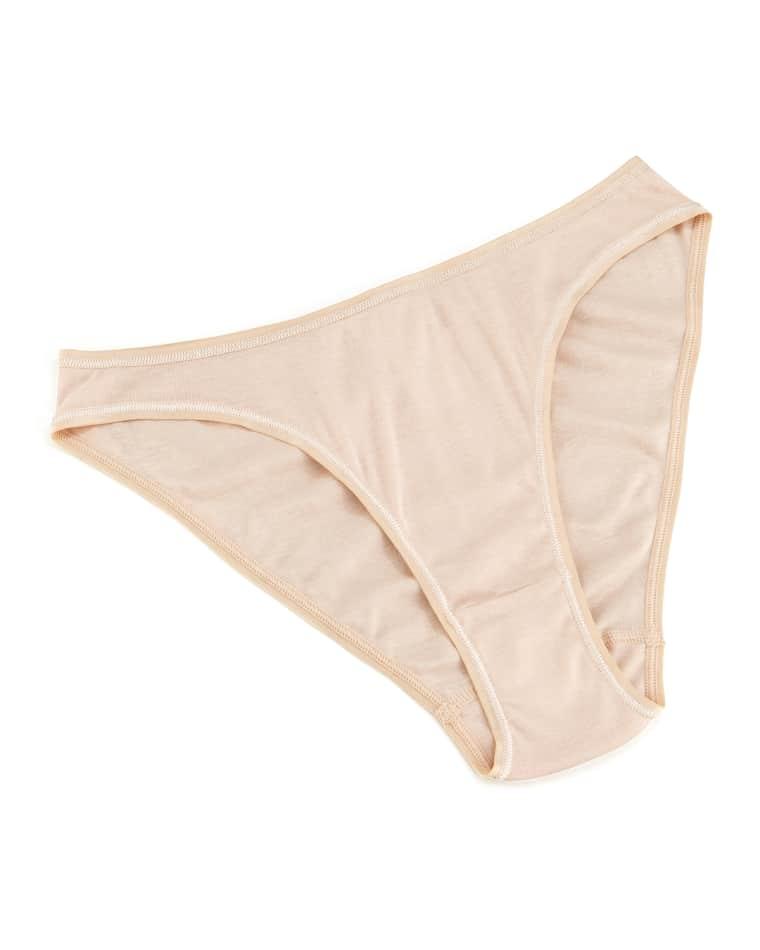 Seamless High-Cut Cotton Briefs by HANRO