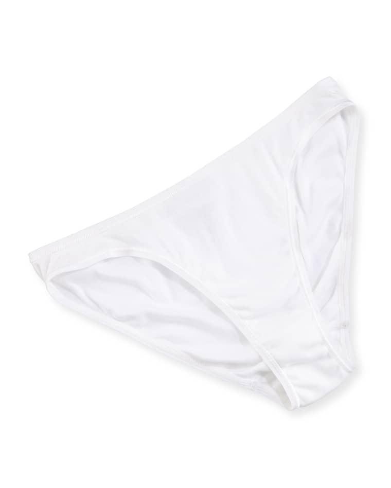 Seamless High-Cut Cotton Briefs by HANRO