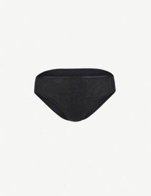 Seamless Midi cotton-jersey briefs by HANRO