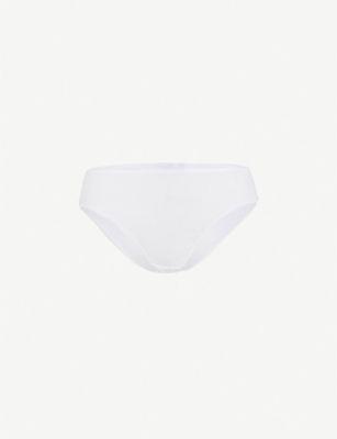 Seamless Midi cotton-jersey briefs by HANRO