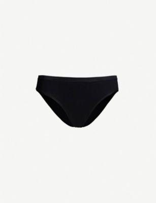 Seamless Midi stretch-cotton briefs by HANRO