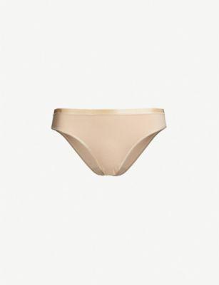 Seamless Midi stretch-cotton briefs by HANRO