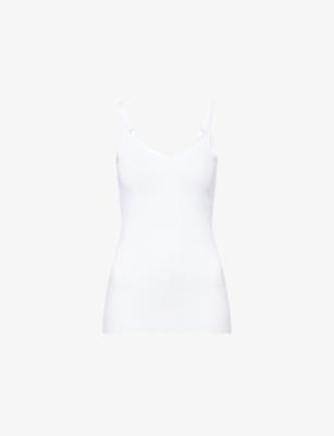 Seamless Shoulder-Straps Cotton-Jersey Top by HANRO