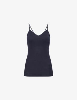 Seamless Shoulder-Straps Cotton-Jersey Top by HANRO