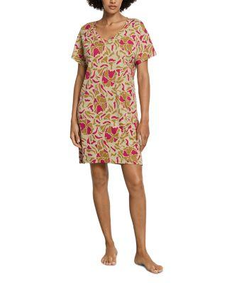 Sleep & Lounge Cotton V Neck Nightgown by HANRO