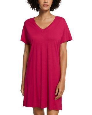 Sleep & Lounge Cotton V Neck Nightgown by HANRO