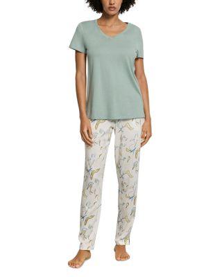 Sleep & Lounge Short Sleeve V-Neck Shirt by HANRO