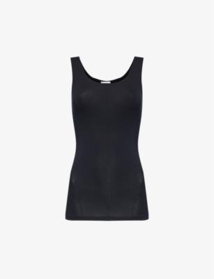 Slim-fit sleeveless stretch-woven top by HANRO