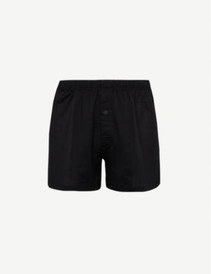 Sporty regular-fit cotton boxers by HANRO