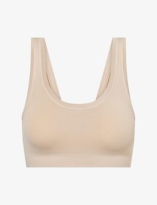 Touch Feeling Crop Stretch-Woven Top by HANRO