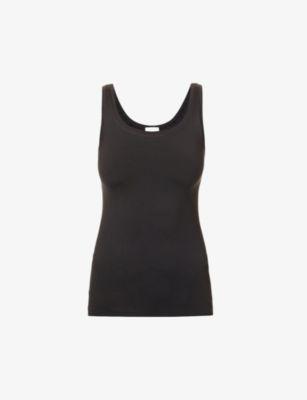 Touch Feeling stretch-woven vest top by HANRO
