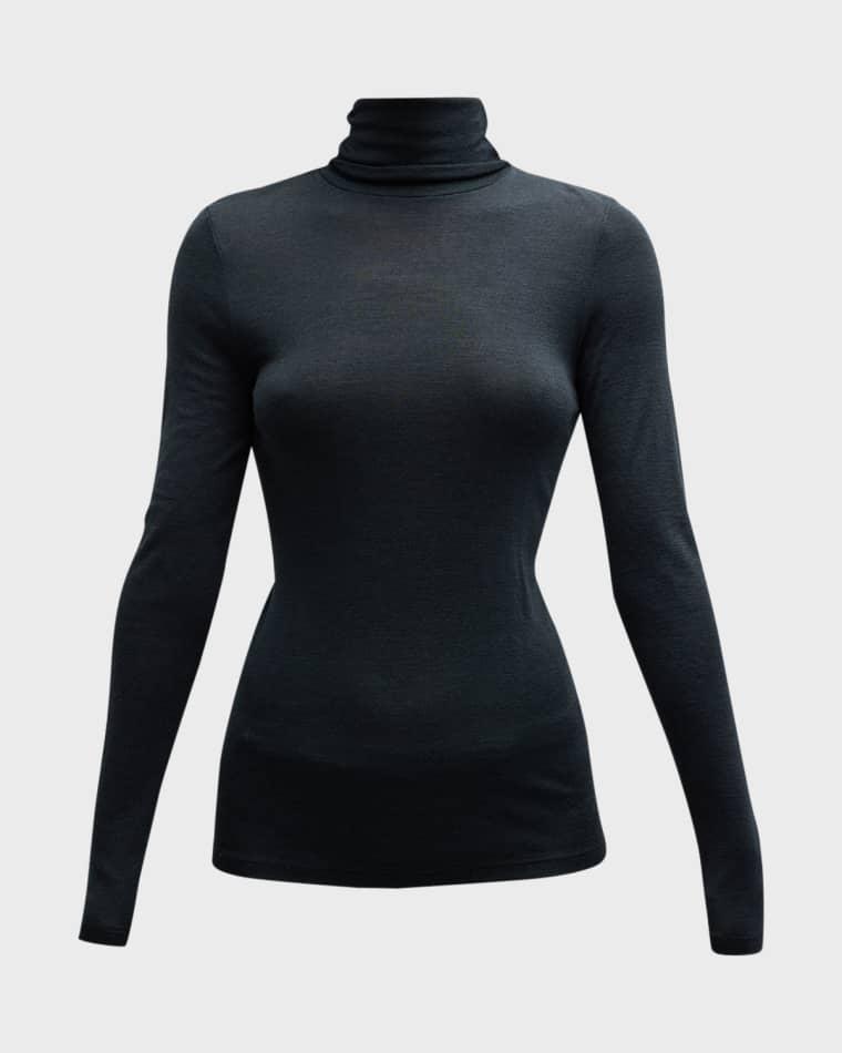 Woolen Silk Turtleneck Top by HANRO