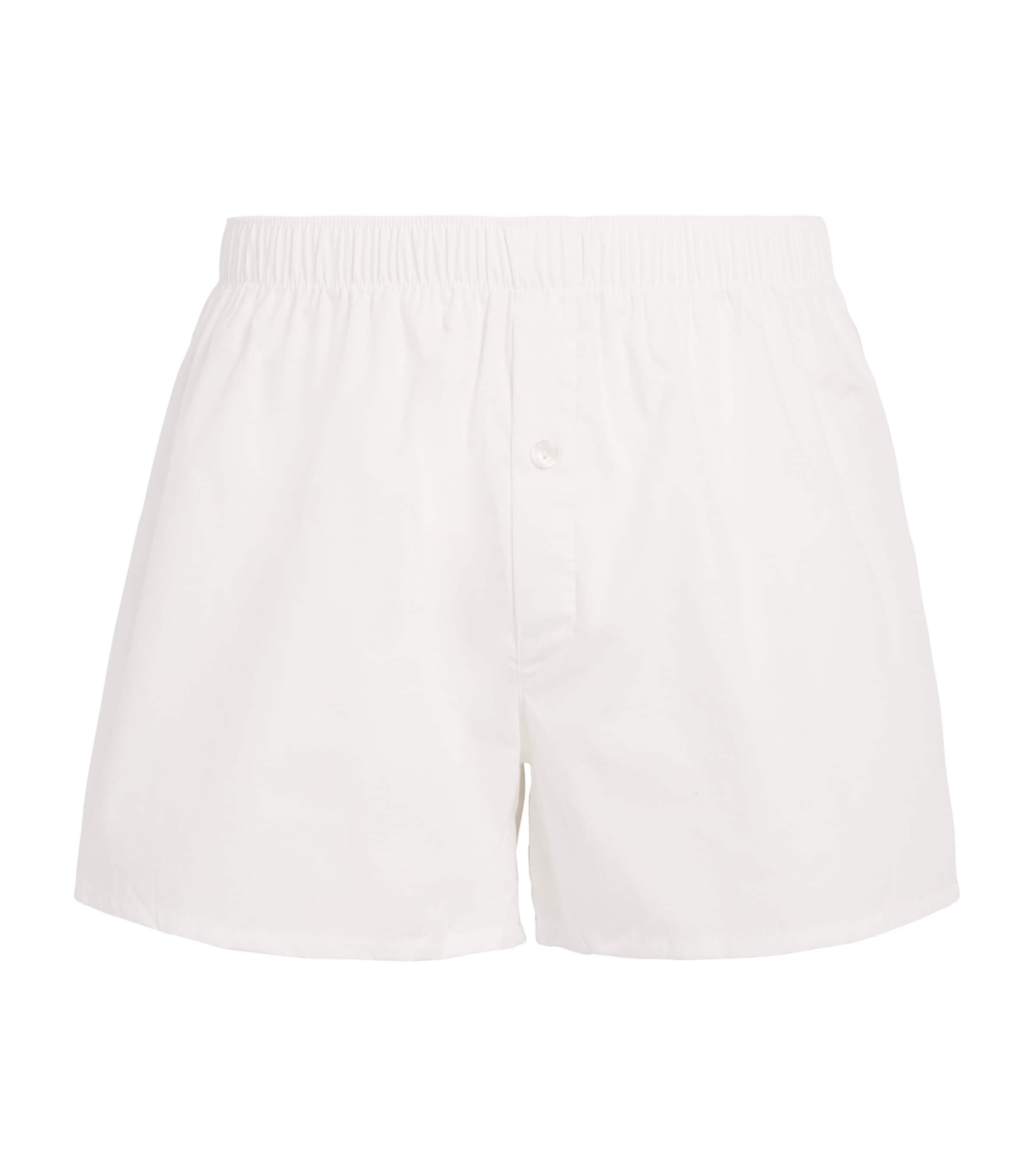 Woven Plain Boxer Shorts by HANRO