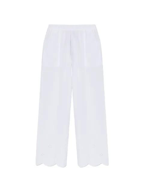 broderie anglaise scalloped trousers by HANRO