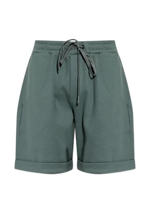 drawstring-waist turn-up shorts by HANRO
