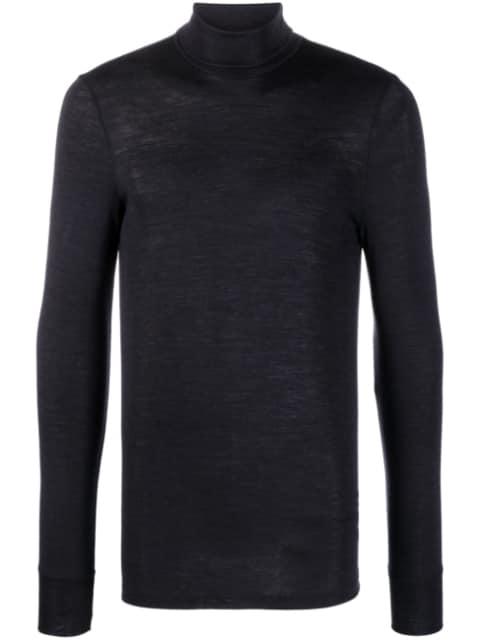 rollneck wool-blend jumper by HANRO